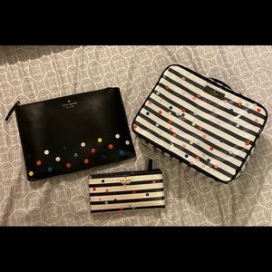 Kate Spade mutli colored confetti dot set
